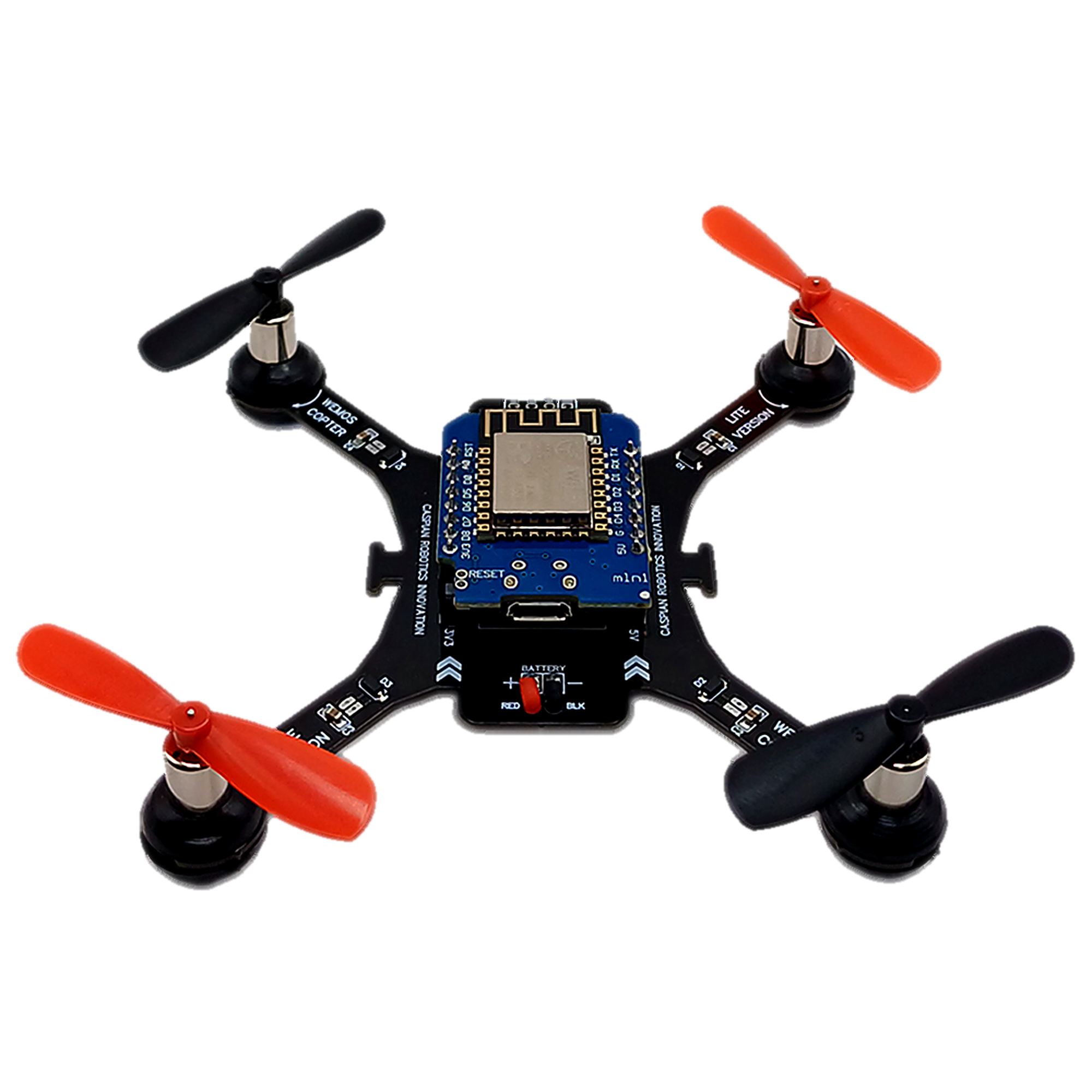 کوادکوپتر واقعی ساخته‌شده با سخت‌افزار مرجع ESPFlight